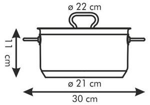 Kastrol HOME PROFI s poklicí ø 22 cm, 4,0 l