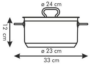 Kastrol HOME PROFI s poklicí ø 24 cm, 5,0 l