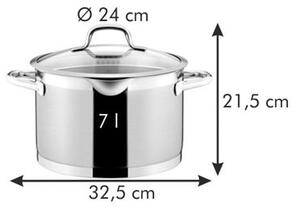 Hrnec PRESIDENT s cedicí poklicí ø 24 cm, 7,0 l
