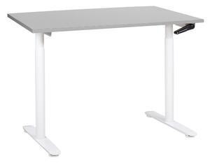 Manuálně výškově nastavitelný pracovní stůl DESTINAS Šedá/Bílá 120 cm 72 cm