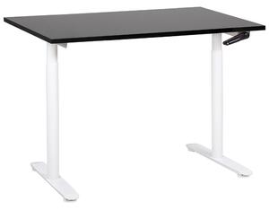 Manuálně výškově nastavitelný pracovní stůl DESTINAS Černá/Bílá 120 cm 72 cm
