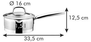 Rendlík PRESIDENT s cedicí poklicí ø 16 cm, 1,5 l