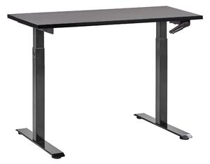 Manuálně výškově nastavitelný pracovní stůl DESTINES Černá 120 cm 72 cm