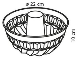 Forma na bábovku DELÍCIA ø 22 cm