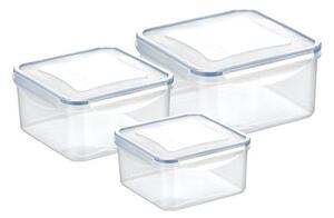 Dóza FRESHBOX 3 ks, 0,4 - 0,7 - 1,2 l, čtvercová