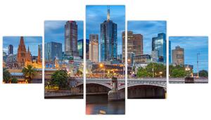 Obraz města Melbourne (125x70 cm)