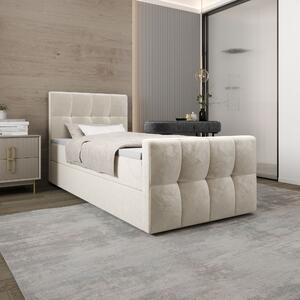 Jednolůžková boxspringová postel 120x200 ELIONE COMFORT 1 - béžová