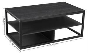Massive home | Moderní konferenční stolek Vintage - černý LCT501B01