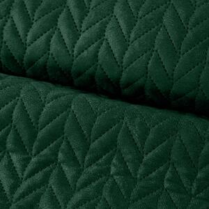 Sametový přehoz na postel Luiz4 zelený new Zelená 200x220 cm