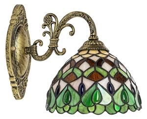 Brilagi - Tiffany vitrážová nástěnná lampa MARGARET 1xE27/40W/230V