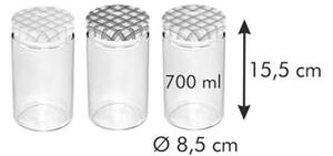 Zavařovací sklenice DELLA CASA 700 ml, 3 ks