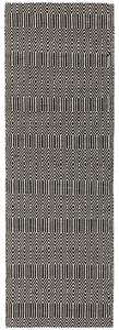 Černý koberec Darisi Black Rozměry: 66x200 cm