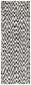 Černý koberec Rebel Black White Rozměry: 66x200 cm