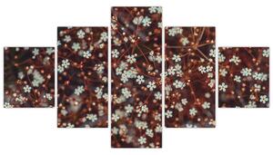 Obraz květiny Pomněnka lesní (125x70 cm)