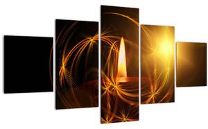 Obraz svíčky (125x70 cm)