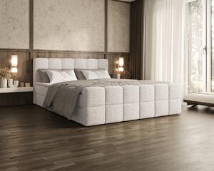 Čalouněná postel 140x200 CABRIA s úložným prostorem - ecru