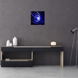 Obraz modrých spirál (30x30 cm)