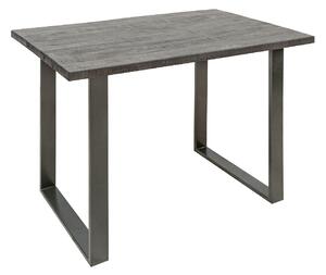Massive home | Barový stolek z mangového dřeva Iron craft 120 cm šedý 38667