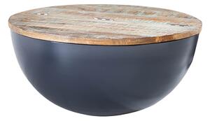 Massive home | Šedý konferenční stolek Avadi 70 cm recyklované dřevo MH408940