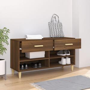 Botník hnědý dub 102 x 35 x 55 cm kompozitní dřevo
