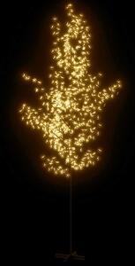 Rozkvetlá třešeň s 672 teplými bílými LED 400 cm
