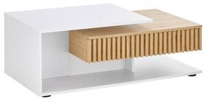 KONFERENČNÍ STOLEK, bílá, dub artisan, kompozitní dřevo, 110/60/40 cm Boxxx - Konferenční stolky, Online Only
