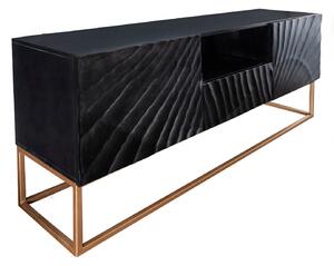 Massive home | Černý designový TV stolek 160 cm Scorpion 40253
