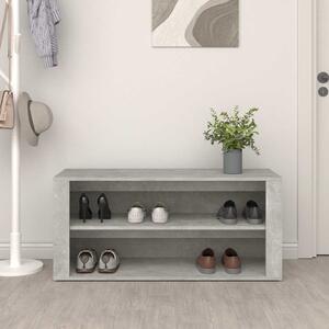 Botník betonově šedý 100 x 35 x 45 cm kompozitní dřevo