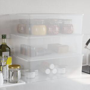 Plastové úložné boxy 3 ks 25 l stohovatelné 154988
