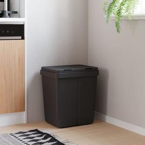 Dvojitý odpadkový koš antracitový 2 x 25 l 154982