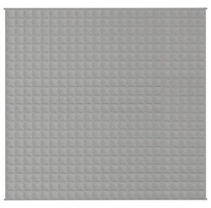 Zátěžová deka šedá 220 x 235 cm 11 kg textil