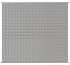 Zátěžová deka šedá 200 x 225 cm 13 kg textil