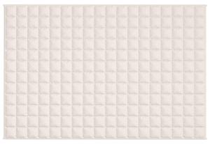 Zátěžová deka světle krémová 120 x 180 cm 5 kg textil