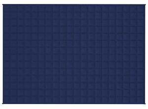 Zátěžová deka modrá 138 x 200 cm 6 kg textil