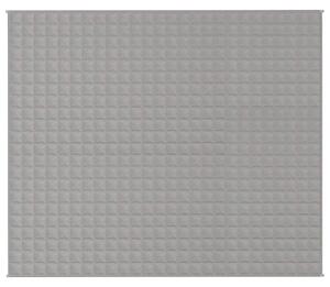 Zátěžová deka šedá 220 x 260 cm 11 kg textil