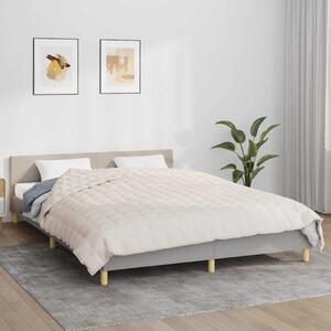 VidaXL Zátěžová deka 200 x 200 cm 9 kg textil [350724] Barva: krémová