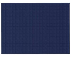 Zátěžová deka modrá 150 x 200 cm 7 kg textil
