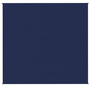 Zátěžová deka modrá 220 x 235 cm 15 kg textil