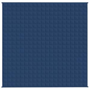 Zátěžová deka modrá 200 x 200 cm 13 kg textil