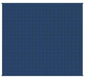 Zátěžová deka modrá 220 x 240 cm 11 kg textil