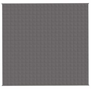 Zátěžová deka šedá 220 x 235 cm 11 kg textil