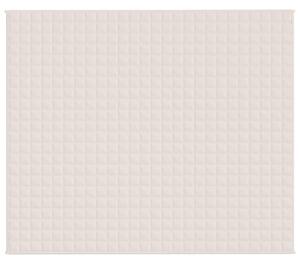 Zátěžová deka světle krémová 220 x 260 cm 11 kg textil