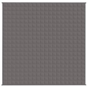 Zátěžová deka šedá 200 x 200 cm 9 kg textil