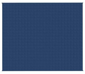 Zátěžová deka modrá 220 x 260 cm 11 kg textil