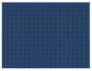 Zátěžová deka modrá 150 x 200 cm 7 kg textil