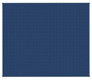 Zátěžová deka modrá 220 x 260 cm 15 kg textil