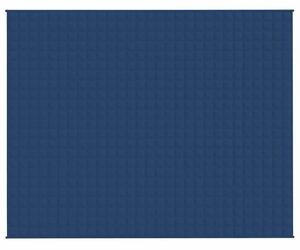 Zátěžová deka modrá 235 x 290 cm 11 kg textil