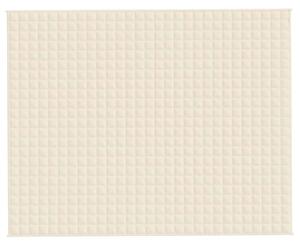 Zátěžová deka světle krémová 235 x 290 cm 15 kg textil