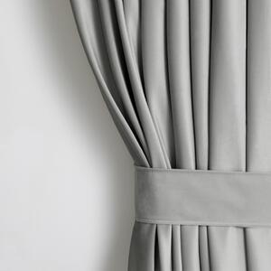 Závěs AmeliaHome Velvet 140x270 cm stříbrný