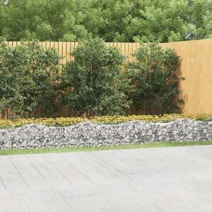 Klenutý gabion vyvýšený záhon 600x50x50 cm pozinkované železo 153544